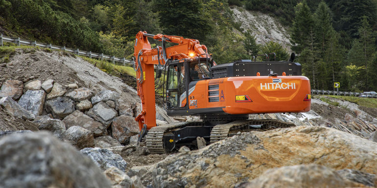 Italian construction company chooses Hitachi excavator for a